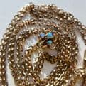 Stunning Art Nouveau 9CT Gold Slider Guard CHAIN Necklace 56